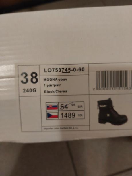 Moderné čižmy v. 38, 38