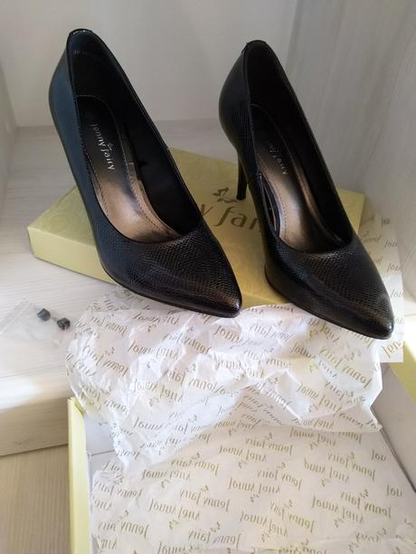 Čierne lakovane lodicky, 39