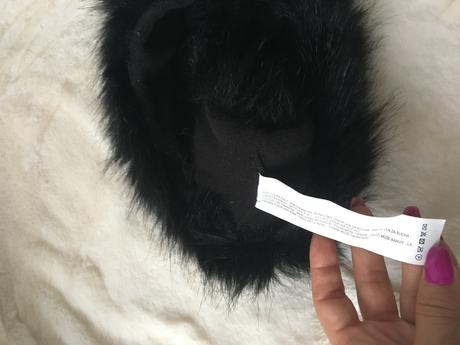 Celenka z umelej kozusiny, s