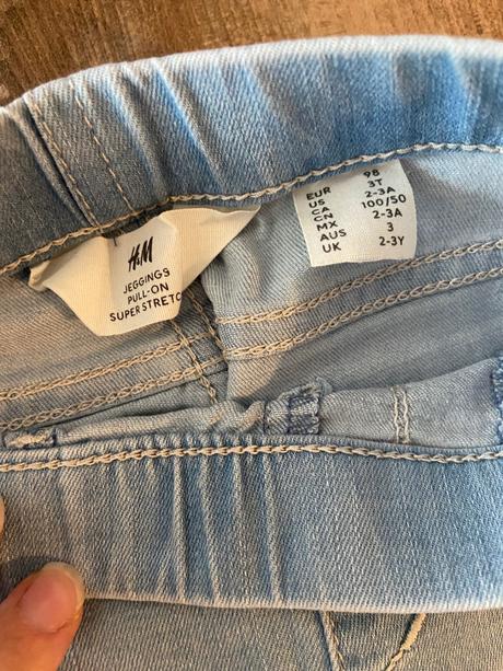 Džínsové legíny, h&m,98