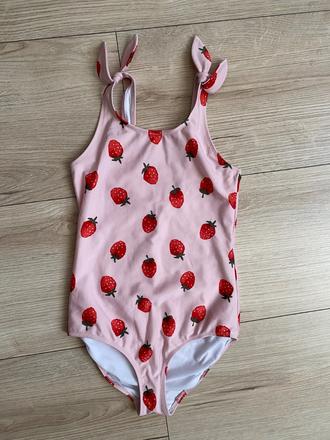 Jahodkove plavky jednodielne zn. h&m, h&m,134