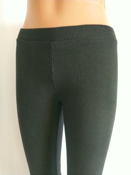 Dámske čierne 3/4 legíny, more comfort, chicorée m, m