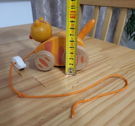 4x drevená ťahacia hračka - zvieratká, 