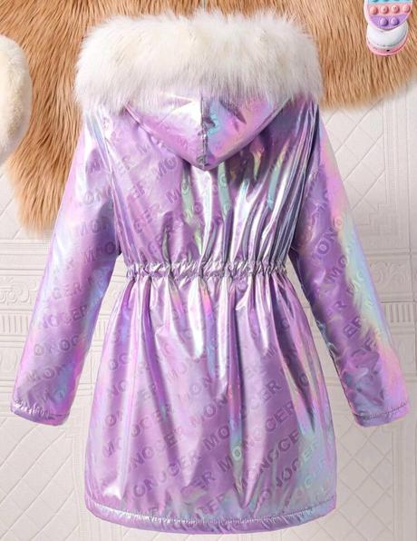 Vetrovkovy kabát zateplený kožušinkou, 128 / 134 / 140 / 146 / 152