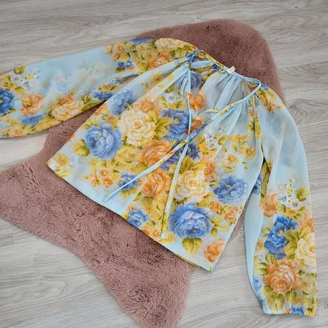 M/l kvetinová bluzka v boho style, m