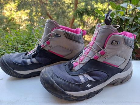 Detská nepremokavá turistická obuv crossrock vel35, decathlon,35
