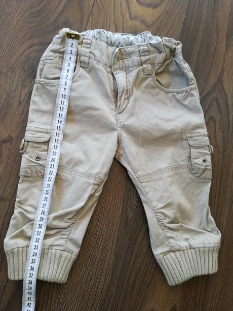 Nohavice s vačkami, h&m,74