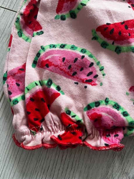 Melónikové kraťasy s volánikmi, next,74