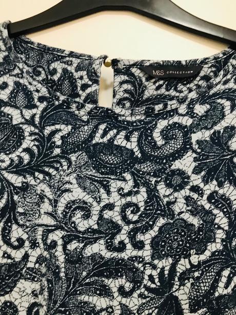 Blúzka s ornamentmi, marks & spencer,42