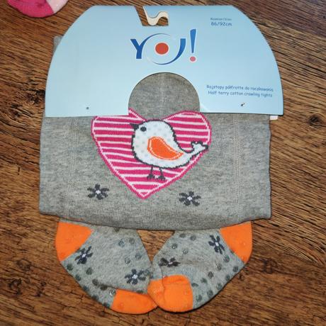 Pančušky vyteplene chodidlá s abs, 86 / 92