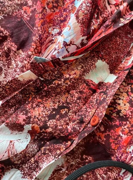 Kenzo hodvábne košelové šaty, s