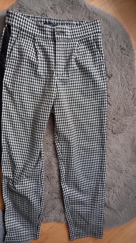 Kárované krásne štylové nohavice, reserved,134