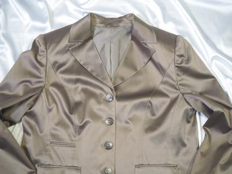 Luxusné saténové sako atelier creation, 48