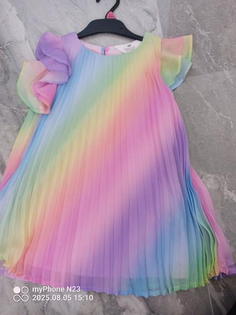 Dúhové šaty h&m 98, h&m,98