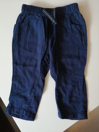 Lanové nohavice3/6mes, bluezoo,68