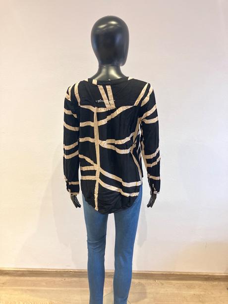 Dámska blúzka krémovo čierna street one (34), street one,xs