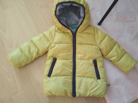 Predĺžená bundička benetton top stav, benetton,74