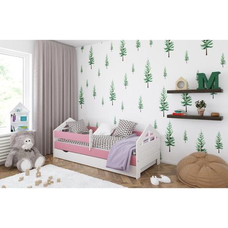 Detská posteľ domček komplet,rôzne veľkosti,farby, šírka (cm): 80,dĺžka (cm): 140