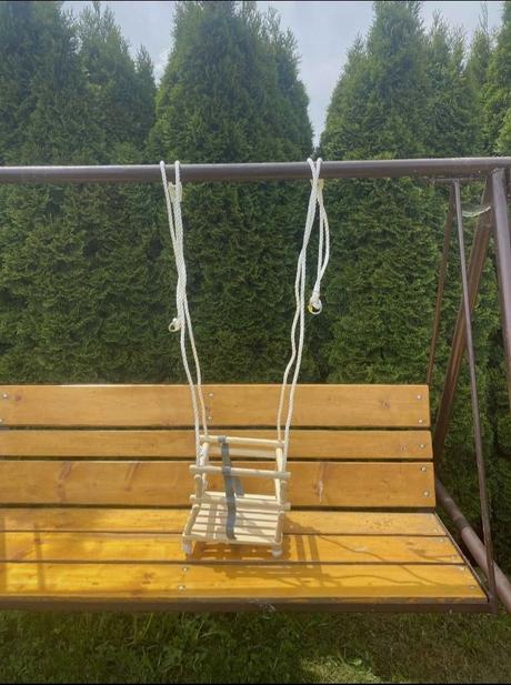 Detská drevená hojdačka, 