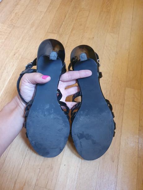 Čierne sandále, marco tozzi,38