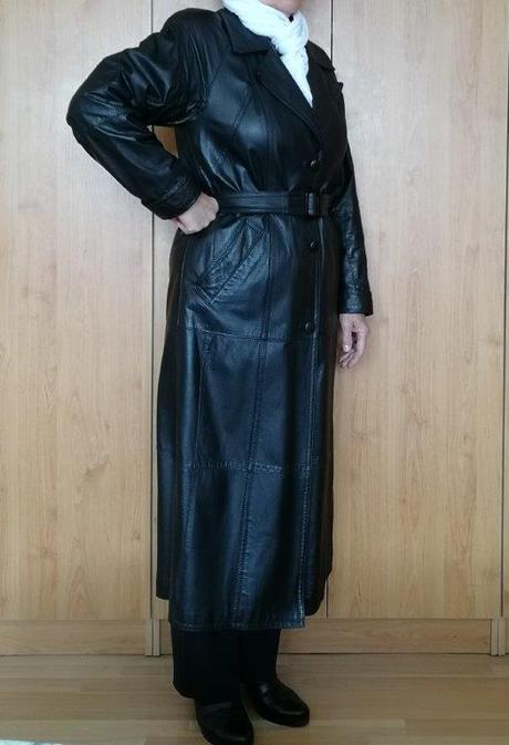 Luxusný kožený kabát v. 42/44, 42
