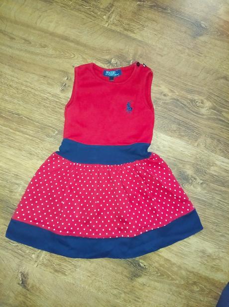 Šatky zn. ralph lauren 86/92, ralph lauren,86