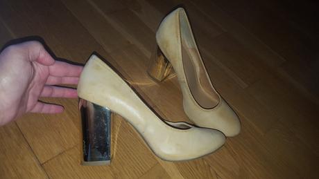 Bledohnedé topánky, h&m,38