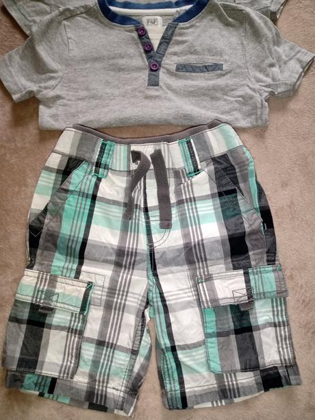 2x tričko + 2x kraťasy, f&f,98