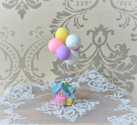 Dekorácia domček s balónikmi, 