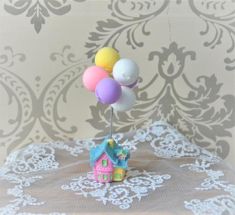 Dekorácia domček s balónikmi, 