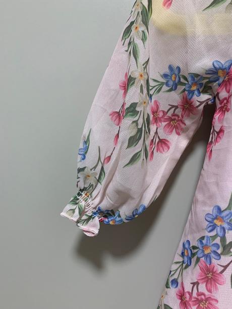 Kvetinové šifonové šaty / tunika rené rofé, 80