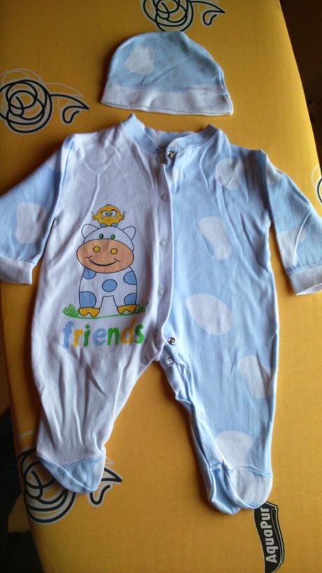 Milunký overal s čiapočkou pre novorodenca , 62
