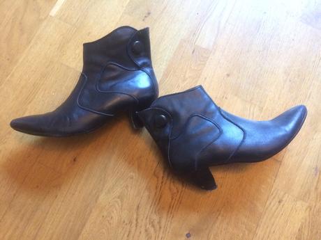 Kožené kotnikove topanky betty barclay, 39