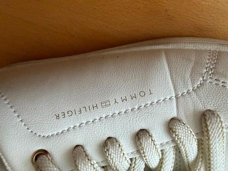 Biele elegant tenisky th, tommy hilfiger,37