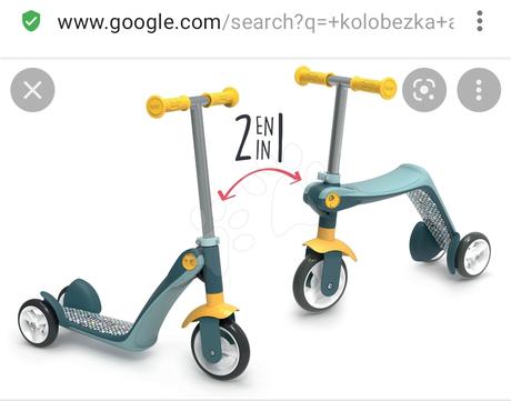 Kolobezka a odrazadlo 2v1, 