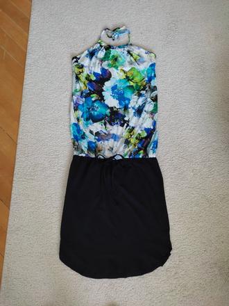 Letné šaty na zaväzovanie, s