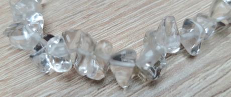 Minerálny náramok, krištáľ,