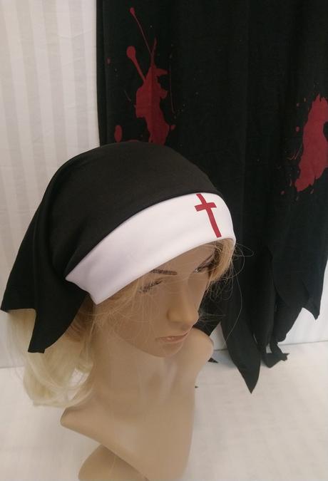 3-dielny kostým krvavá zombie mníška, amscan, m/l,