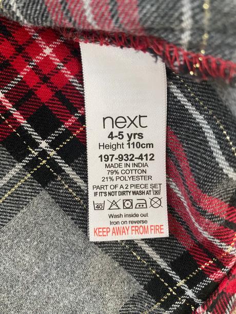 Šaty káro next, next,110