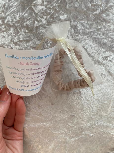 Morušové gumičky, scrunchie,