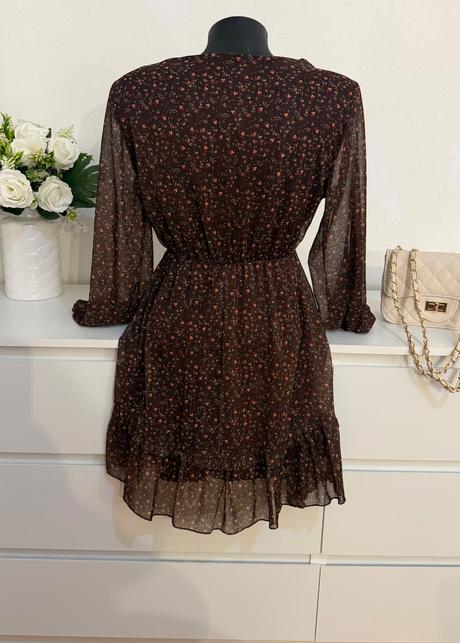 Romantické kvetinové šaty jemný vintage vzor, s