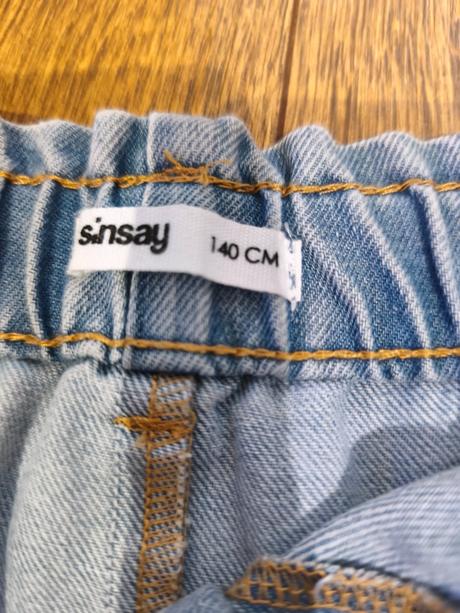 Riflová sukňa top stav, sinsay,140