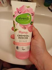 alverde NATURKOSMETIK Mama krémovo-olejový sprchovací gél, 200 ml
