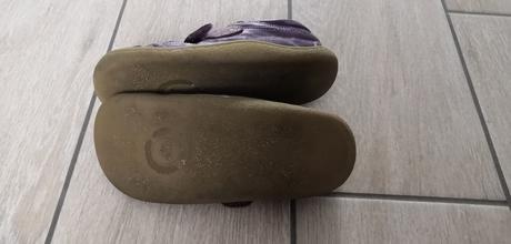 Fialové kožené topánočky, 28