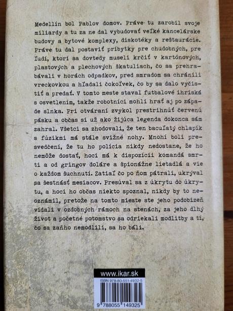 Kniha marka bowdena pablo escobar, 