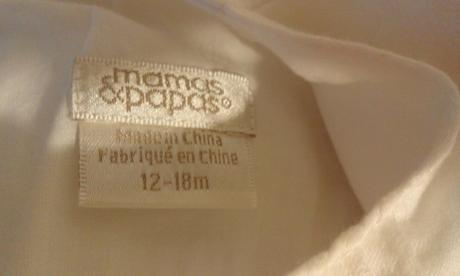 Biele šatočky s potlačou bielych hviezdičiek, mamas & papas,74