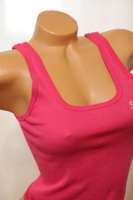 Ružový body top, xs, xs