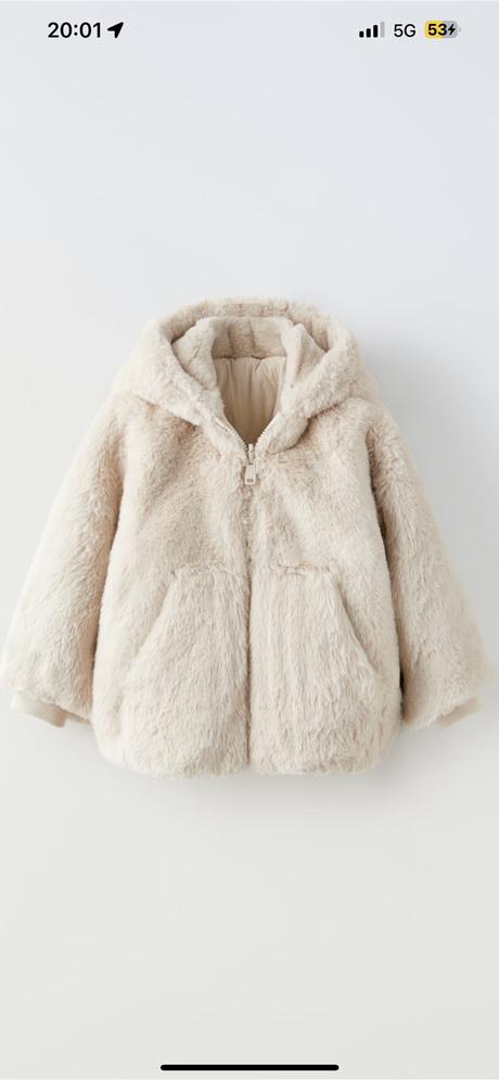 Obojstranná zimná bunda/kozuch zara č.92, zara,92