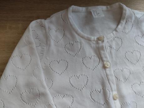 Svetrik so srdiečkami, h&m,92
