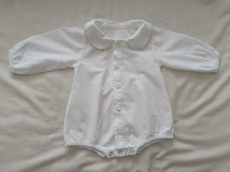 Biele body / košeľa s limčekmi, 68